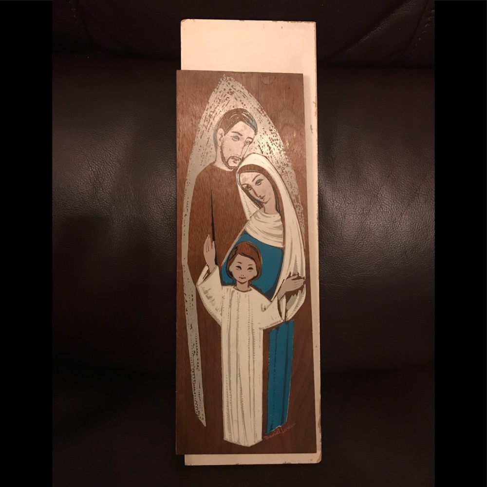 Vintage Mid Century Daniel Lareau Religious Panel